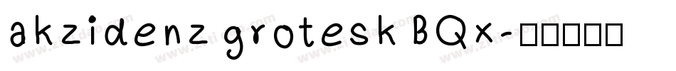 akzidenz grotesk BQx字体转换